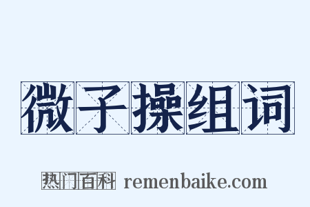 微子操组词是什么意思的图片